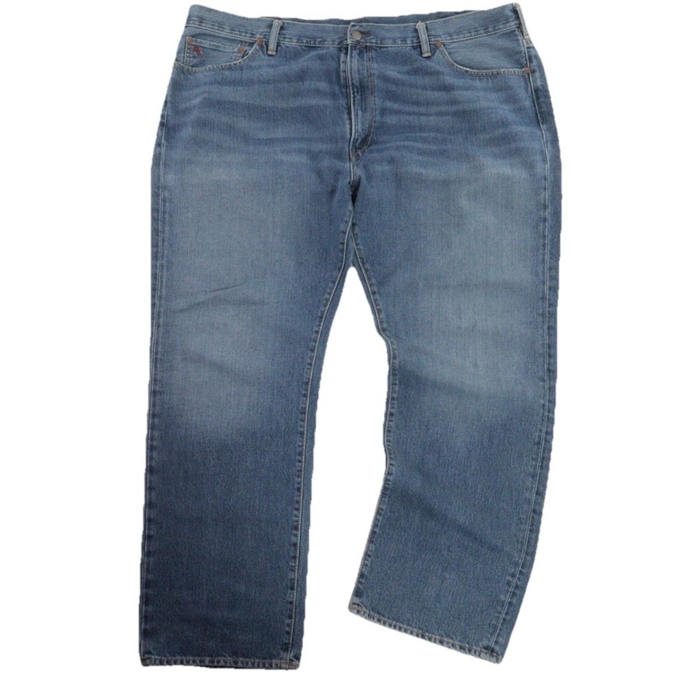 Polo Ralph Lauren Jeans Men 46Bx32 Blue Hampton Straight Denim Cotton Stretch